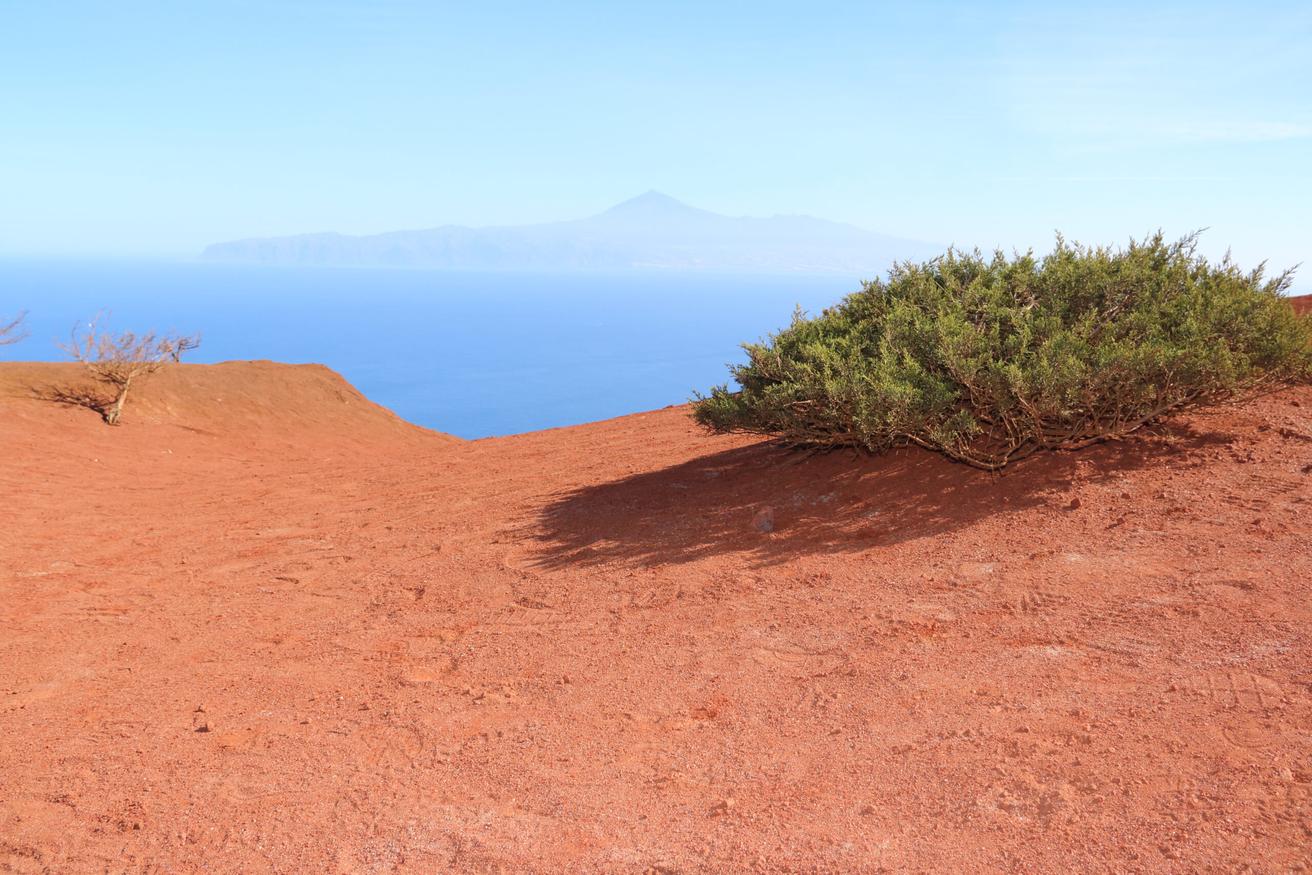 The Mirador de Abrante overlook in Agulo offers sweeping views of the volcanic landscape and neighboring islands across the Atlantic.