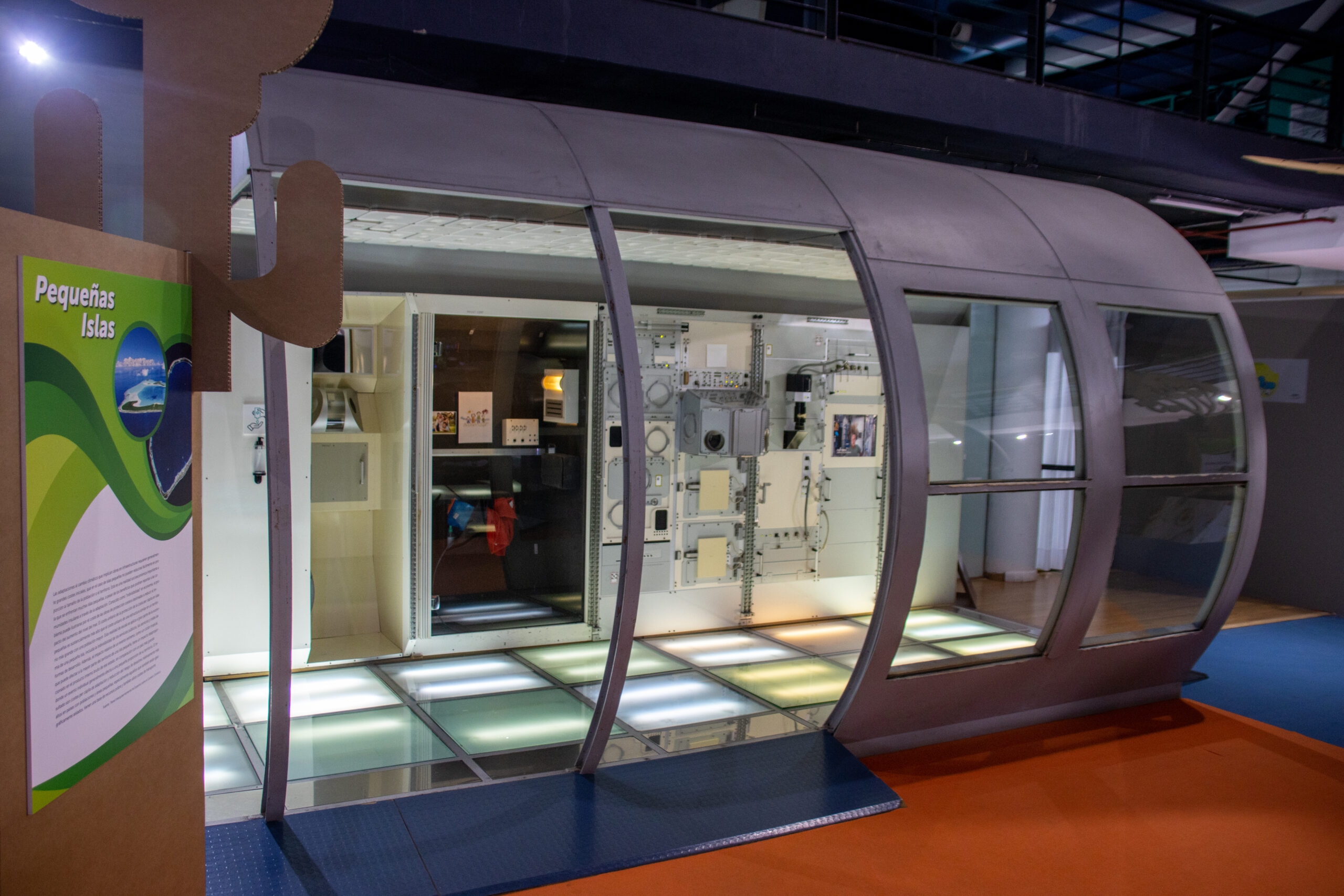 An interactive space exhibit at the Elder Museum allows visitors to explore the vessel's interior and learn about exploration and technology.